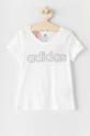 biały adidas T-shirt dziecięcy GN4045 Dziewczęcy