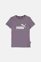 Puma tricou de bumbac pentru copii violet 587029