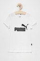 Puma T-shirt bawełniany dziecięcy 587029 nadruk biały 587029