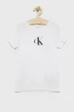 Calvin Klein Underwear T-shirt bawełniany dziecięcy (2-pack) biały