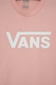 różowy Vans T-shirt bawełniany dziecięcy