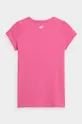 Детская хлопковая футболка 4F розовый