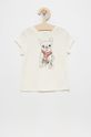 biały Polo Ralph Lauren T-shirt bawełniany dziecięcy Dziewczęcy