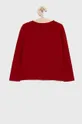 Detská bavlnená košeľa s dlhým rukávom Polo Ralph Lauren červená