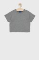 Champion T-shirt bawełniany dziecięcy 404232 okrągły szary 404232