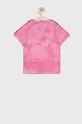 Παιδικό βαμβακερό μπλουζάκι Champion ροζ