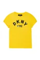 žltá Detské tričko Dkny Dievčenský