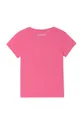 Karl Lagerfeld T-shirt bawełniany dziecięcy Z15T59.102.108 fioletowy