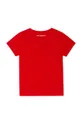 Karl Lagerfeld T-shirt bawełniany dziecięcy Z15T59.114.150 czerwony