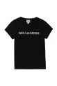 čierna Karl Lagerfeld - Detské tričko Dievčenský