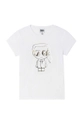 biały Karl Lagerfeld - T-shirt dziecięcy Z15330.114.150 Dziewczęcy