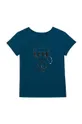 turkusowy Karl Lagerfeld - T-shirt dziecięcy Z15330.156.162 Dziewczęcy
