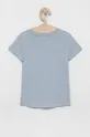 GAP T-shirt bawełniany dziecięcy niebieski