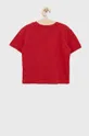 Otroška bombažna kratka majica GAP rdeča
