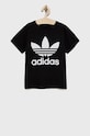 adidas Originals gyerek pamut póló H25245 pamut fekete H25245