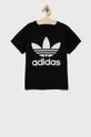 чорний Дитяча бавовняна футболка adidas Originals H25245 Дитячий