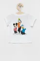 Дитяча бавовняна футболка adidas Originals x Disney білий