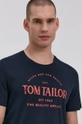 granatowy Tom Tailor T-shirt bawełniany