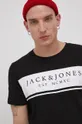 czarny Jack & Jones T-shirt bawełniany