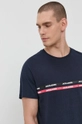 granatowy Jack & Jones T-shirt bawełniany