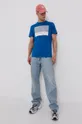 Jack & Jones T-shirt bawełniany niebieski