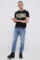 Jack & Jones T-shirt bawełniany czarny