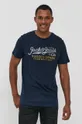 granatowy Premium by Jack&Jones T-shirt bawełniany