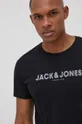 μαύρο Βαμβακερό μπλουζάκι Premium by Jack&Jones