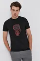 czarny Karl Lagerfeld T-shirt bawełniany 512224.755072