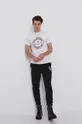 Бавовняна футболка Karl Lagerfeld білий