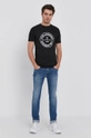 Karl Lagerfeld T-shirt bawełniany 512224.755091 czarny