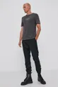 Bavlnené tričko Calvin Klein sivá
