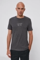 szary Calvin Klein T-shirt bawełniany