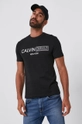 čierna Bavlnené tričko Calvin Klein