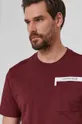 bordowy Calvin Klein T-shirt