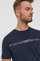 granatowy Calvin Klein T-shirt bawełniany