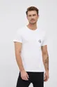biały Calvin Klein Jeans T-shirt bawełniany J30J319098.4890