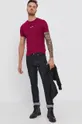 Tričko Calvin Klein Jeans fialová