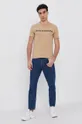 Calvin Klein Jeans T-shirt J30J307856.4890 beżowy