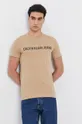 beżowy Calvin Klein Jeans T-shirt J30J307856.4890