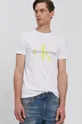 biały Calvin Klein Jeans T-shirt J30J317065.4890