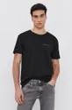 czarny Calvin Klein Jeans T-shirt bawełniany J30J319105.4890 Męski