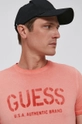 różowy Guess T-shirt