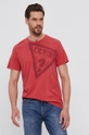 czerwony Guess T-shirt