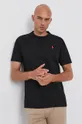 czarny Polo Ralph Lauren T-shirt 710811284001 Męski