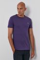 purpurová Bavlněné tričko Polo Ralph Lauren Pánský