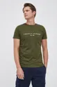 zielony Tommy Hilfiger T-shirt bawełniany