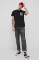 Tommy Jeans T-shirt bawełniany DM0DM11439.4890 czarny