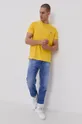 Tommy Jeans T-shirt bawełniany DM0DM10099.4890 żółty