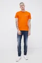 Tommy Jeans T-shirt bawełniany DM0DM10099.4890 pomarańczowy